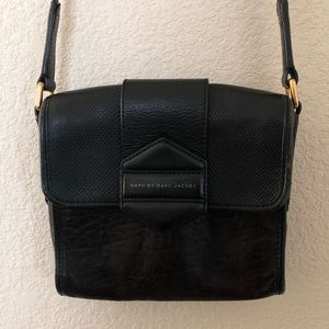 Marc by Marc Jacobs Black Leather Crossbody Purse